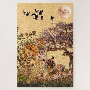 Bengal Tigers 20"x30" - 1,014 Jigsaw Puzzle