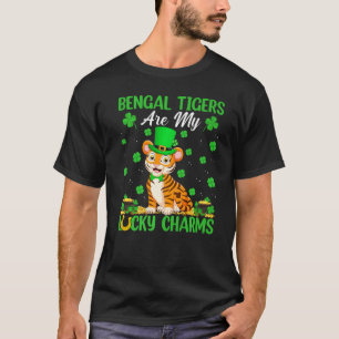 Bengal Tigers Are My Lucky Charms Tiger St Patrick T-Shirt