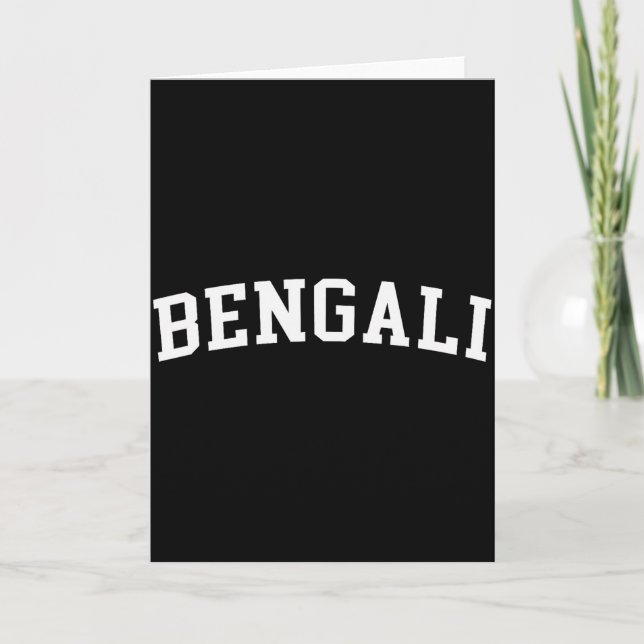 Bengali  card (Front)