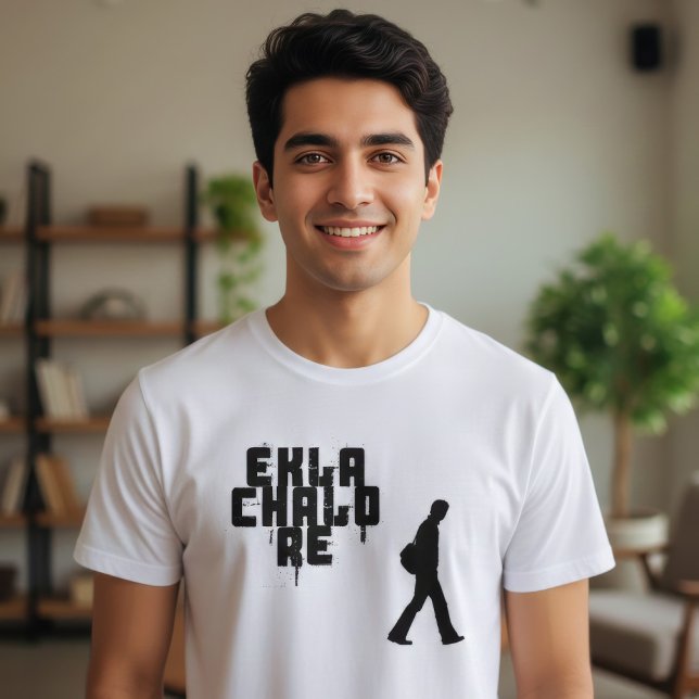 Bengali Phrase "Ekla Chalo Re" T-Shirt (Creator Uploaded)