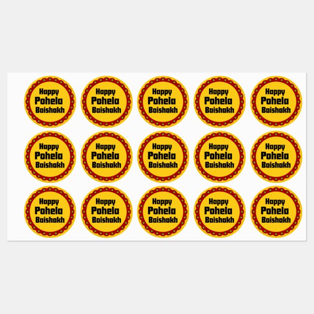 Bengali Stickers 2024 (Sheet)