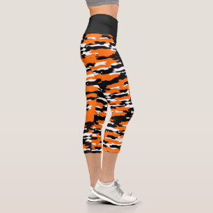 Bengals Tiger High Waisted Capris