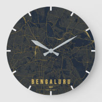 Bengaluru India City Map Minimal Design