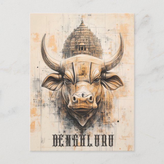 Bengaluru India Postcard (Front)