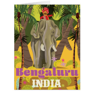 Bengaluru Indian travel poster