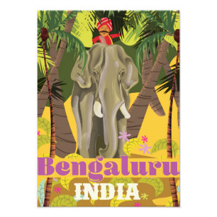 Bengaluru Indian travel poster