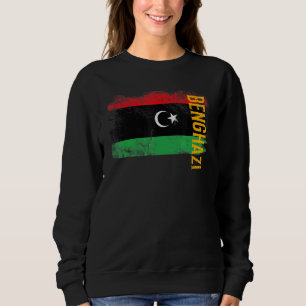 Benghazi Libya Flag For Libyans Men Women Kids Sweatshirt
