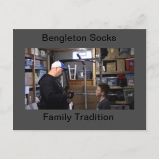 Bengle Socks "Family Tradition" Postcard