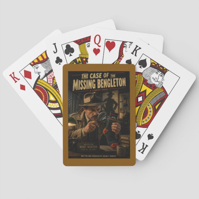 Bengleton Socks: The Case of the Missing Bengleton Playing Cards (Back)