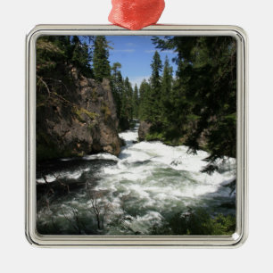Benham Falls, Sunriver, Oregon Metal Ornament