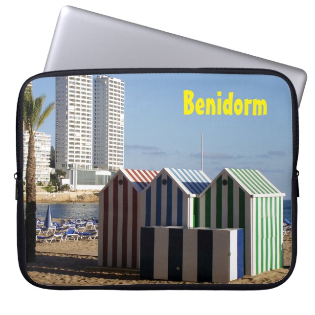 Benidorm, playa de Levante Laptop Sleeve (Front)