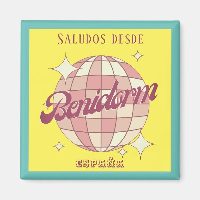 Benidorm Spain espana holiday colourful  Magnet (Front)