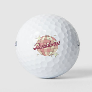 Benidorm Spain Retro Vintage Golfing court Golf Balls