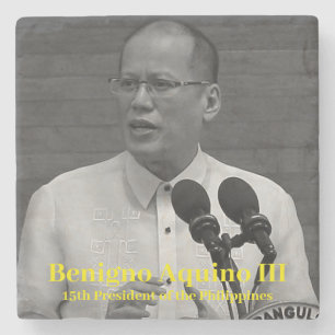 Benigno PNoy Aquino III 15th President Philippines Stone Coaster