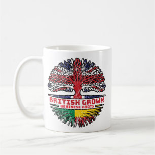 Benin Beninese British UK Tree Roots Flag Coffee Mug