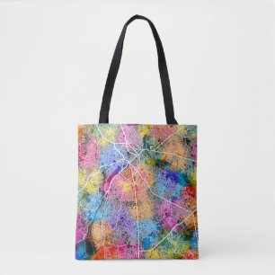 Benin City Nigeria City Map Tote Bag