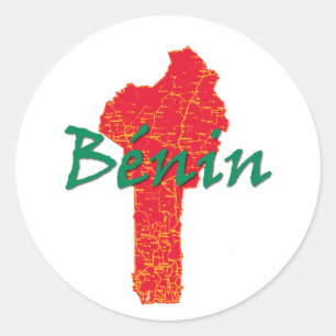 Benin Classic Round Sticker