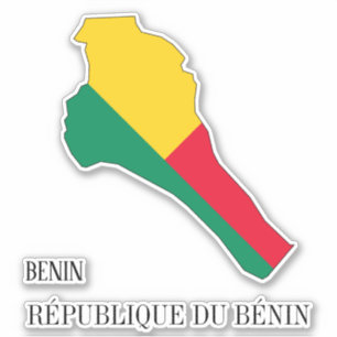 Benin Flag Charming Patriotic Map