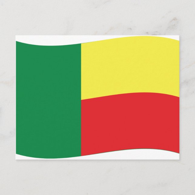 benin flag icon postcard (Front)