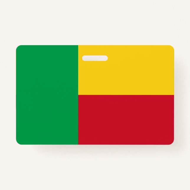 Benin flag ID badge (Front)