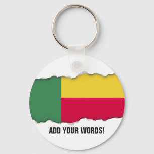 Benin Flag Key Ring