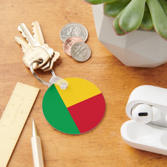 Benin flag key ring (Desk)
