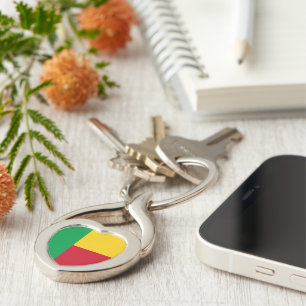 Benin flag key ring