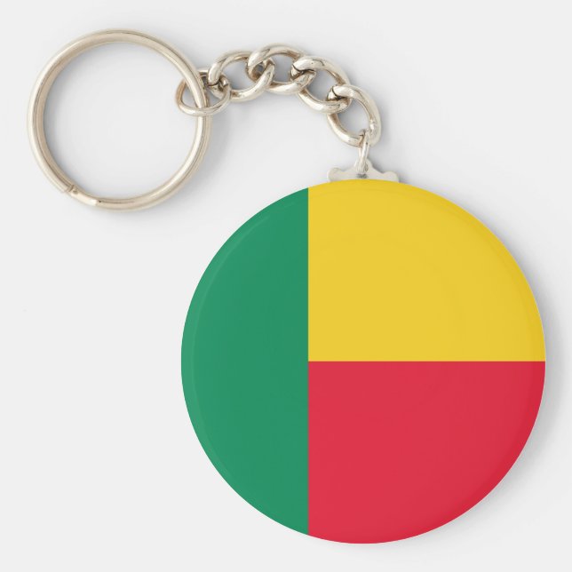 Benin Flag Key Ring (Front)
