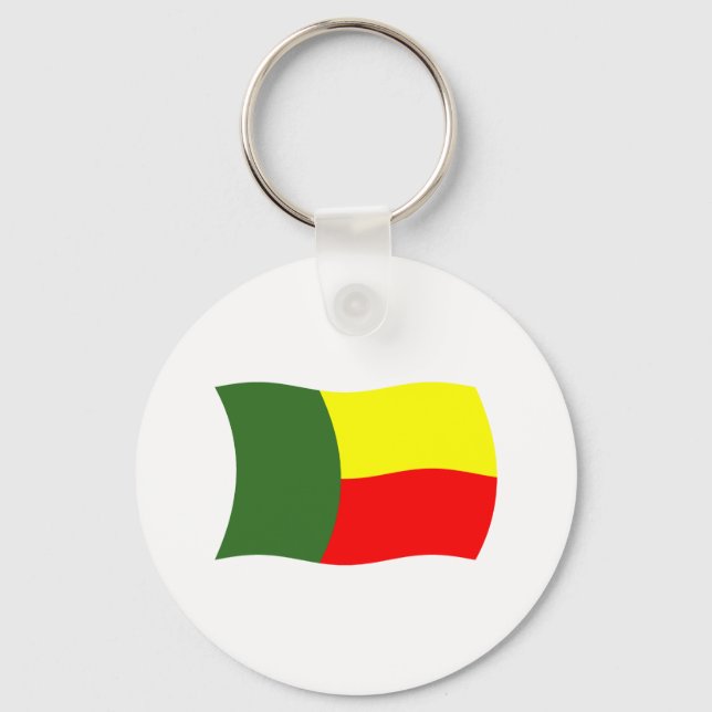 Benin Flag Keychain (Front)