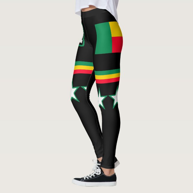 Benin Flag Leggings (Left)