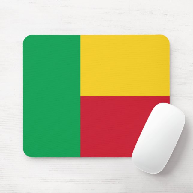 Benin flag mouse pad (With Mouse)