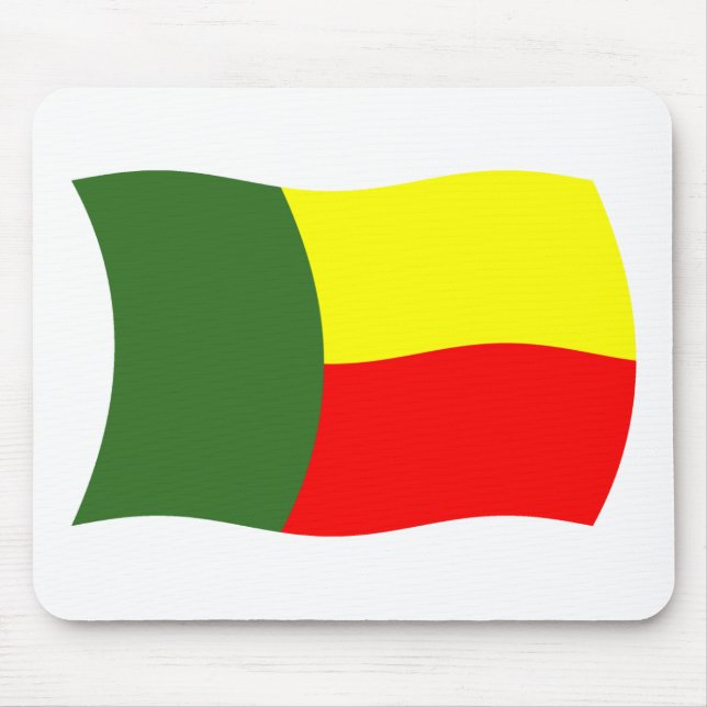 Benin Flag Mousepad (Front)