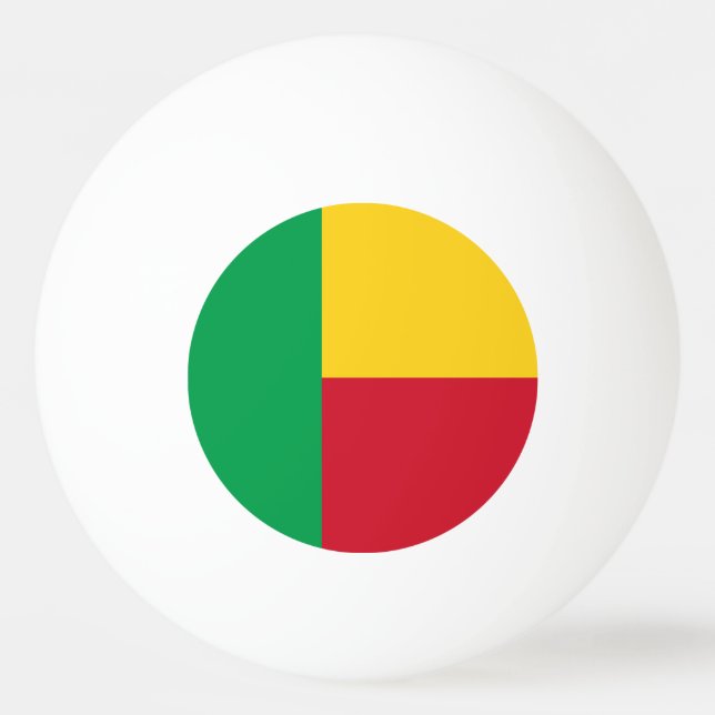 Benin flag ping pong ball (Front)