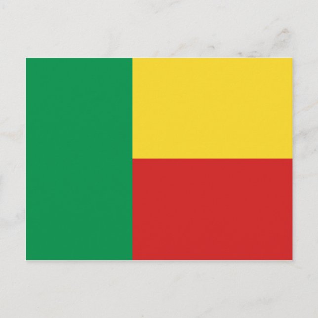 Benin Flag Postcard (Front)
