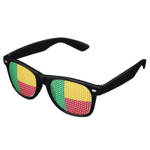 Benin flag retro sunglasses