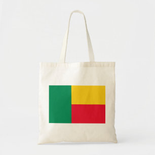 benin flag tote bag