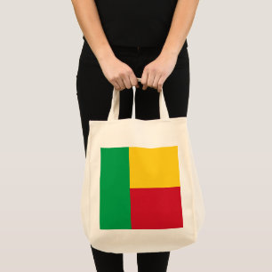 Benin flag tote bag
