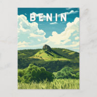 Benin Illustration Travel Art Vintage