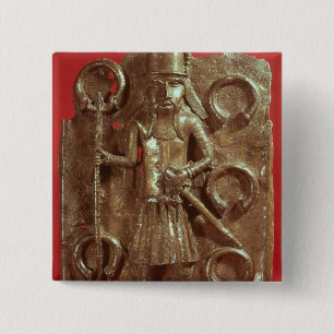Benin plaque 15 cm square badge