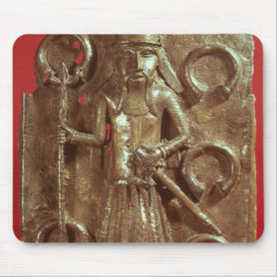 Benin plaque mouse pad