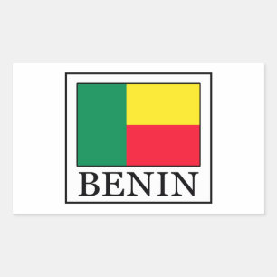 Benin Rectangular Sticker