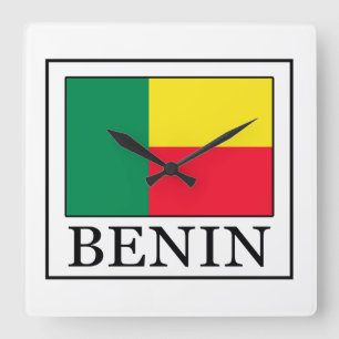 Benin Square Wall Clock