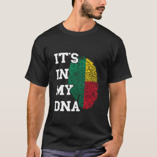 Benin Thumbmark Beninese Flag It's In My DNA Benin T-Shirt