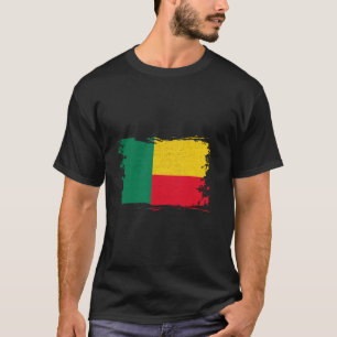Benin Vintage Beninese Flag Beninese Pride Benines T-Shirt