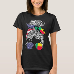 Beninese American Patriot Grown Proud Women Girl F T-Shirt