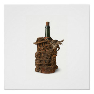 Beninese Fetish Bottle Art Poster