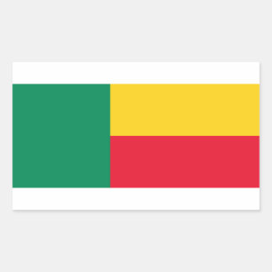 Beninese Flag, Flag of Benin Rectangular Sticker