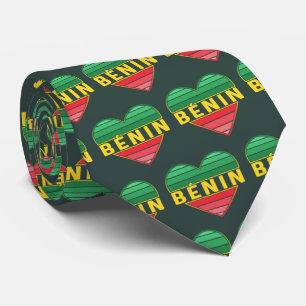 Beninese Heart, I Love Benin Tie