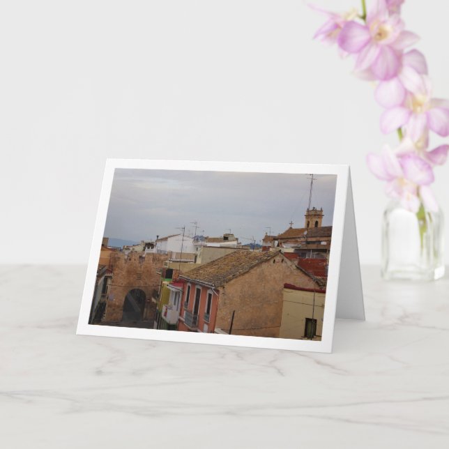 Benisanó Portrait, Valencia Spain, Spanish Card (Orchid)