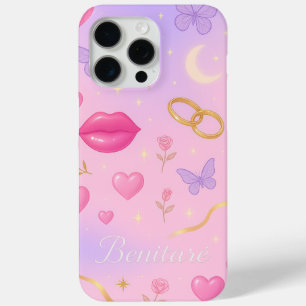 Benitaré- Pink Kiss Luxury Phone Case – Cute, Clas
